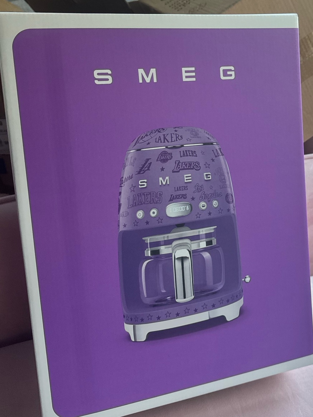 SMEG Retro Espresso Machine Box - Purple